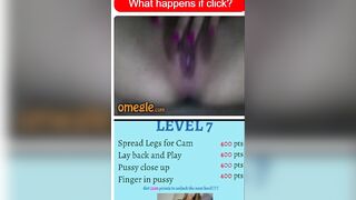 Sexy teen plays The Omegle Game