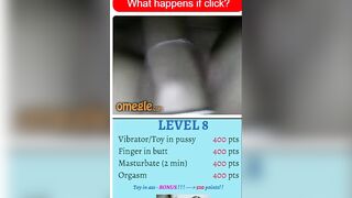 Sexy teen plays The Omegle Game