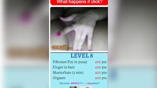 Sexy teen plays The Omegle Game