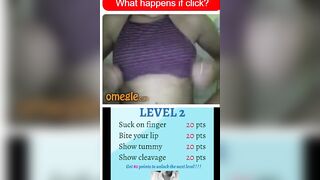 Sexy teen plays The Omegle Game