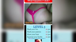 Sexy teen plays The Omegle Game
