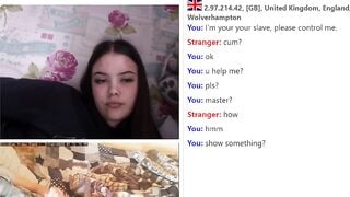 Submissive Boy Cums For Sexy Teen Girl On Omegle