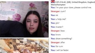 Submissive Boy Cums For Sexy Teen Girl On Omegle
