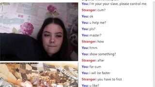 Submissive Boy Cums For Sexy Teen Girl On Omegle