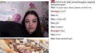 Submissive Boy Cums For Sexy Teen Girl On Omegle