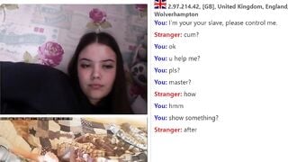 Submissive Boy Cums For Sexy Teen Girl On Omegle