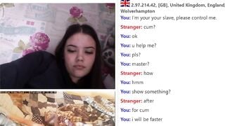 Submissive Boy Cums For Sexy Teen Girl On Omegle