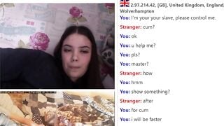 Submissive Boy Cums For Sexy Teen Girl On Omegle