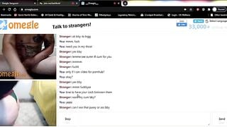 Making Tattoo Hottie Cum on Omegle