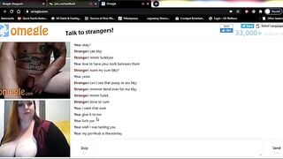 Making Tattoo Hottie Cum on Omegle
