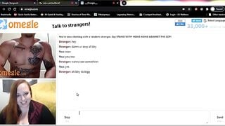 Making Tattoo Hottie Cum on Omegle