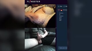 German Girl Shows Tits For Cum
