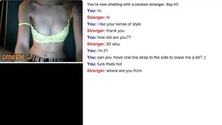 20 Year Old College Girl Plays On Omegle