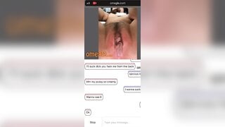 Showing Her Pussy And Asshole To Me On Omegle