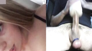 British blonde with big tits horny for big cock