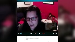 Huge Cumshot Reaction on Skype