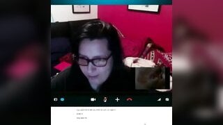 Huge Cumshot Reaction on Skype