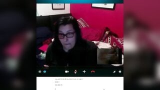 Huge Cumshot Reaction on Skype