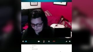 Huge Cumshot Reaction on Skype