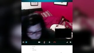 Huge Cumshot Reaction on Skype