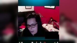 Huge Cumshot Reaction on Skype