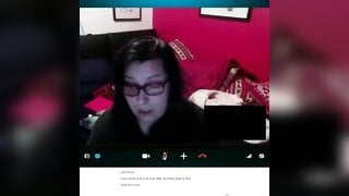 Huge Cumshot Reaction on Skype