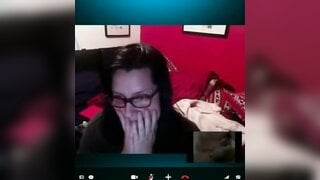 Huge Cumshot Reaction on Skype