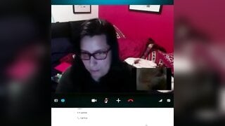 Huge Cumshot Reaction on Skype