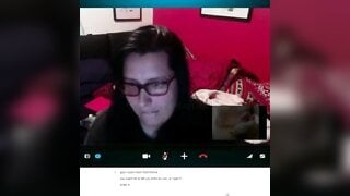 Huge Cumshot Reaction on Skype
