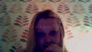 BBW Skype Cumshot Reaction