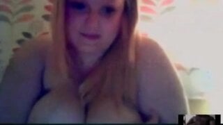 BBW Skype Cumshot Reaction