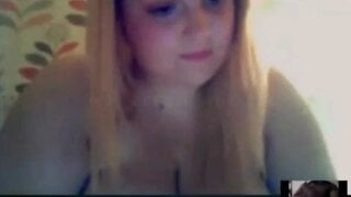 BBW Skype Cumshot Reaction