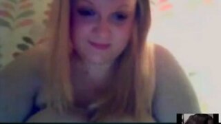 BBW Skype Cumshot Reaction
