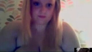 BBW Skype Cumshot Reaction