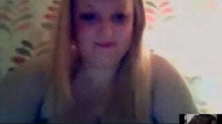 BBW Skype Cumshot Reaction