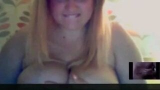 BBW Skype Cumshot Reaction