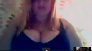BBW Skype Cumshot Reaction