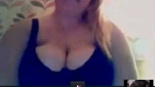 BBW Skype Cumshot Reaction