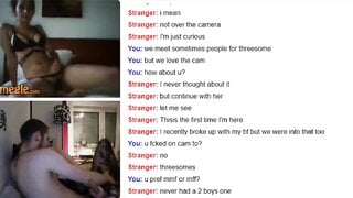 Hot Girl Cums with Couple on Omegle