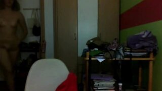 German Blonde Cumming on Skype