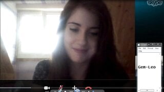 Cute Girl On Skype