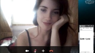 Cute Girl On Skype