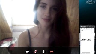 Cute Girl On Skype