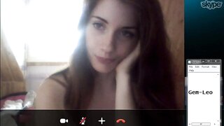 Cute Girl On Skype