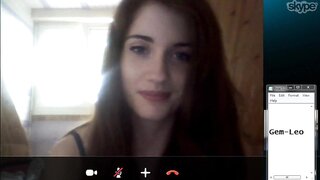 Cute Girl On Skype