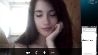 Cute Girl On Skype