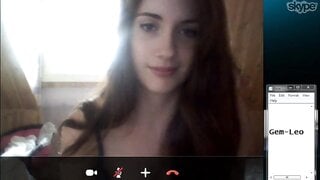 Cute Girl On Skype