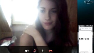 Cute Girl On Skype