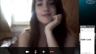 Cute Girl On Skype