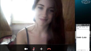 Cute Girl On Skype